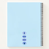 Blauwgroene ogen Energieveredeling Hamsa mysterie Notitieboek (Achterkant)