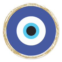 Blauwgroene ogen esthetische Stickers