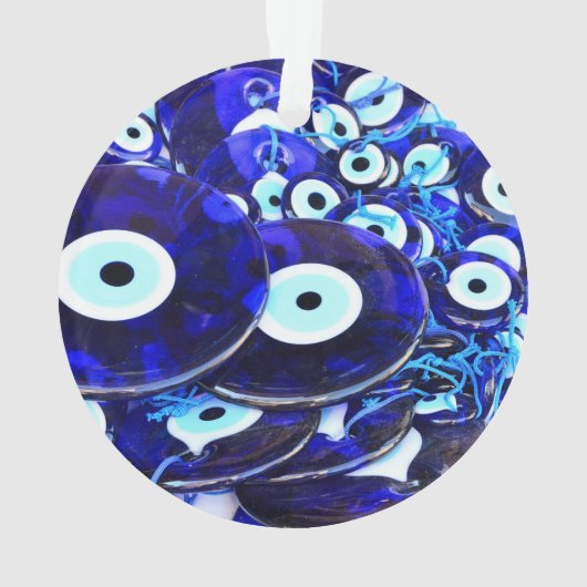 Blauwgroene ogen ornament (achterkant)