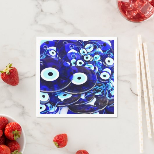 Blauwgroene ogen servetten (Insitu)