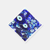 Blauwgroene ogen servetten (Hoek)
