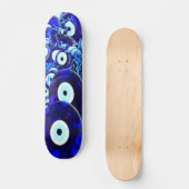 Blauwgroene ogen skateboard (Voorkant)
