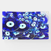 Blauwgroene ogen spandoek (Horizontaal)