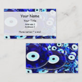 Blauwgroene ogen visitekaartje (Voorkant / Achterkant)