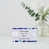 Blauwgroene ogen visitekaartje (Staand voorkant)