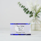 Blauwgroene ogen visitekaartje (Staand voorkant)