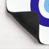 Blauwgroene ogen voor bescherming muismat (Hoek)