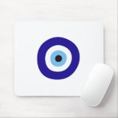 Blauwgroene ogen voor bescherming muismat (Met muis)