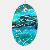 Blauwgroene Ornament (Links)