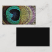 Blauwgroene Paarse Peacock-Visitekaartje Visitekaartje (Voorkant / Achterkant)