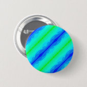 Blauwgroene pen/ ronde button 5,7 cm (Voorkant /achterkant)
