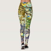 Blauwgroene Spaanse mozaïek Leggings (Achterkant)