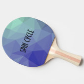 Blauwgroene spoel van Cool Ombre Tafeltennisbatje (Zijkant)