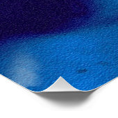 Blauwgroene staart perfect poster (Hoek)