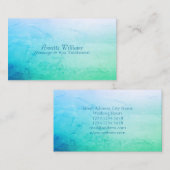 Blauwgroene steen marmeren faux ziet eruit visitekaartje (Voorkant / Achterkant)