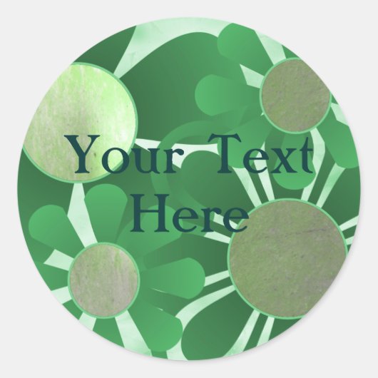 Blauwgroene Stickers (Voorkant)