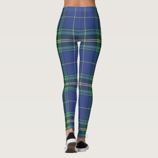 Blauwgroene tantaarn leggings (Achterkant)