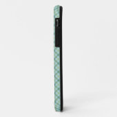 Blauwgroene tartan Case-Mate iPhone case (Achterkant/links)