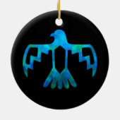 Blauwgroene Thunderbird Ornament (Achterkant)