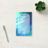 Blauwgroene Veer Abstract Post-it® Notes (Kantoor)