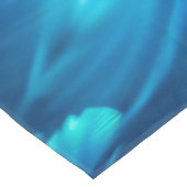 Blauwgroene Veer Abstract Tafelkleed (Gekanteld)
