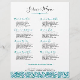 Blauwgroene Vintage Paisley Kant Flyer