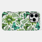 Blauwgroene Vlinders iPhone Hoesje (Achterkant horizontaal)