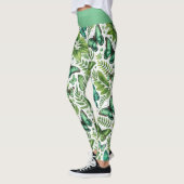 Blauwgroene vlinders leggings (Links)