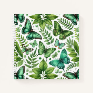 Blauwgroene Vlinders Notitieboek