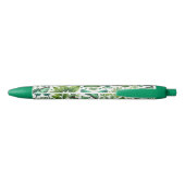 Blauwgroene vlinders zwarte inkt pen (Achterkant)