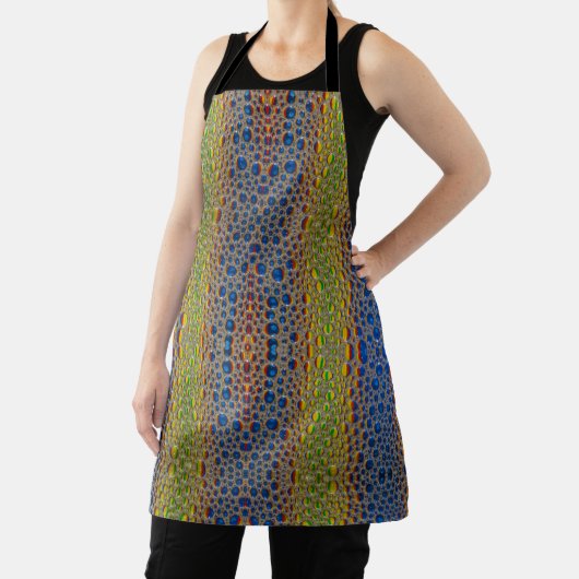 Blauwgroene waterdruppels Abstract Schort (Insitu)