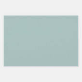 Blauwgroene Waterverf Botanisch Inpakpapier Vel (Voorkant 2)