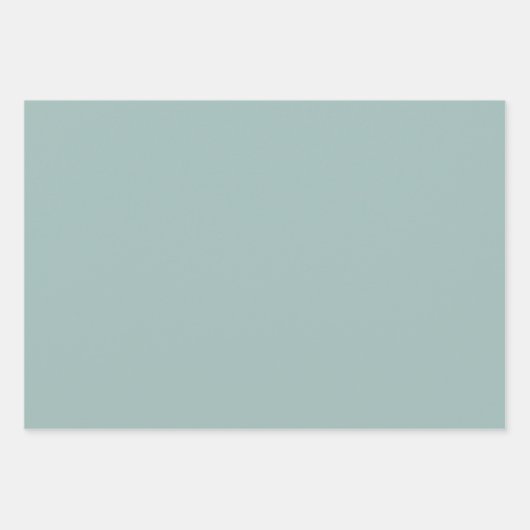 Blauwgroene Waterverf Botanisch Inpakpapier Vel