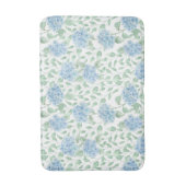 Blauwgroene waterverf wilde bloem badmat (Voorkant Verticaal)