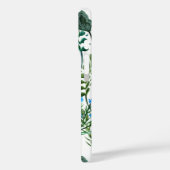 Blauwgroene waterverf wilde bloem Case-Mate iPhone case (Achterkant / Links)