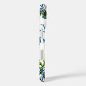 Blauwgroene waterverf wilde bloem Case-Mate iPhone case (Achterkant / Rechts)
