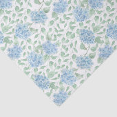 Blauwgroene wilde bloem waterverf tissuepapier (Detail)