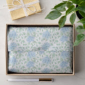 Blauwgroene wilde bloem waterverf tissuepapier (Geschenk)