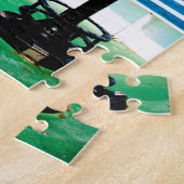 Blauwgroene Zoeker Legpuzzel (Zijkant)