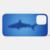 Blauwhaaiensilhouet Hoesje-Mate iPhone case (Achterkant (horizontaal))