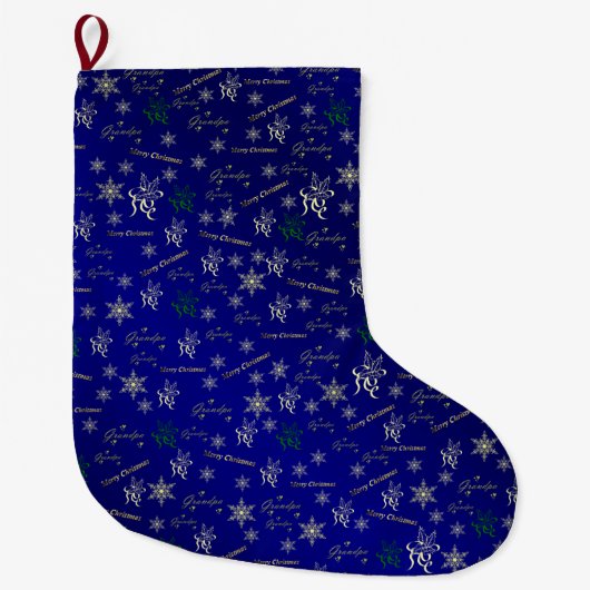blauwhelm kerstmis grote kerstsok (Voorkant)