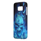 blauwhelmen met vlammenstammen Case-Mate samsung galaxy hoesje (Achterkant Links)