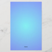 Blauwhemelkleuren Verloop Aqua Blues Stationery Briefpapier (Achterkant)