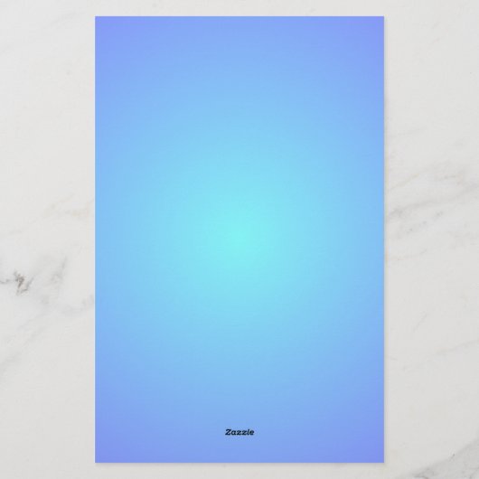 Blauwhemelkleuren Verloop Aqua Blues Stationery Briefpapier (Achterkant)
