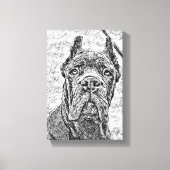 Blauwhond van Corso corsa Canvas Afdruk (Voorkant)