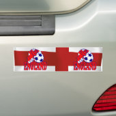 Blauwhond van footballs bumpersticker (Op auto)