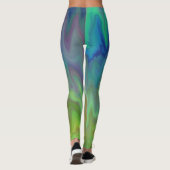 Blauwige Abstracte Leggings (Achterkant)