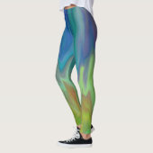 Blauwige Abstracte Leggings (Links)