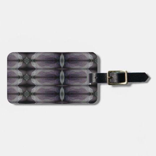 Blauwige Ikat Mist Bagagelabel (Voorkant horizontaal)