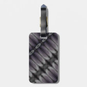 Blauwige Ikat Mist Bagagelabel (Achterkant verticaal)